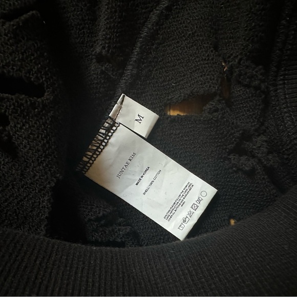 Juntae Kim slashed hoodie NWT - Picture 8 of 9